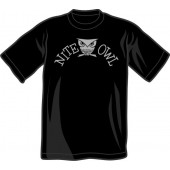 T-Shirt 'Nite Owl' schwarz, alle Größen