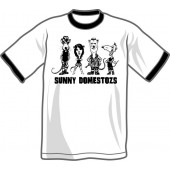 T-Shirt 'Sunny Domestozs - Ringershirt' Gr. S - XXL