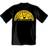 T-Shirt 'Sunny Domestozs' schwarz  - Old School Variante! Gr. S bis XXXL