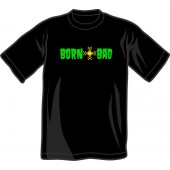 T-Shirt 'Born Bad' schwarz - Gr. S- 3XL