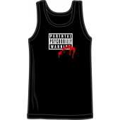Tanktop 'Parental Warning: Psychobilly' schwarz, Gr. S - XXL