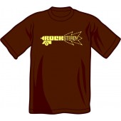 T-Shirt 'Rocksteady Gun' schokoladenbraun, Gr. S - XXL