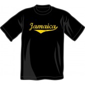 T-Shirt 'Jamaica' schwarz - Gr. S - 3XL