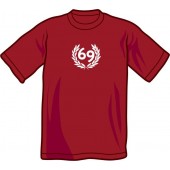 T-Shirt '69' Gr. S - XXL burgund