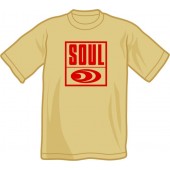 T-Shirt 'Soul Rec.' sandfarben, Gr. S - XXL