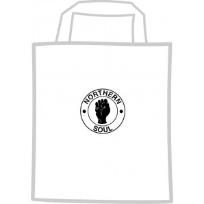 free for orders over  80 €: mini cotton bag 'Northern Soul', white