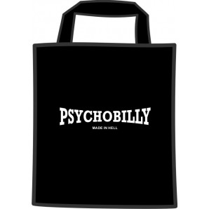 free for orders over  80 €: mini cotton bag 'Psychobilly', black