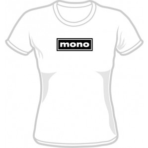 free for orders over  80 €: Girlie Shirt 'Mono' all sizes white
