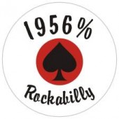 fridge magnet '1956 % Rockabilly' 43 mm