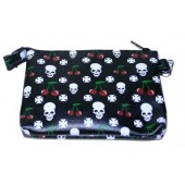 purse 'Cherries + Skull'