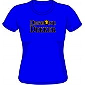 Girlie shirt 'Desmond Dekker' royal blue, all sizes