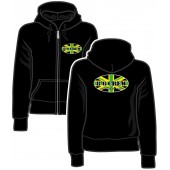 Girlie Zipper Jacket '8°6 Crew - Working Class Reggae' black, size M, L, XXL
