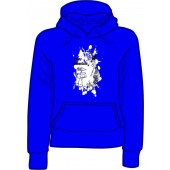 girlie hooded jumper 'Sunny Domestozs - rat' blue all sizes